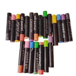 OIL PASTELS LOT of 21 Assorted Colors STICKS Pre-owned Unbranded